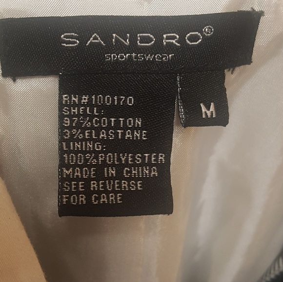 Sandro Sportswear Women's Black & White Plaid Blazer Size M - Picture 6 of 7